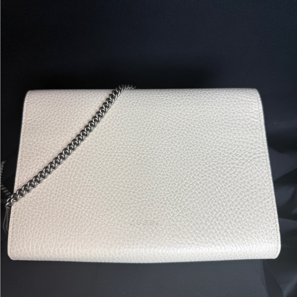 Gucci Ivory White Leather Dionysus Wallet on Chain (WOC) Bag - Picture 7 of 16